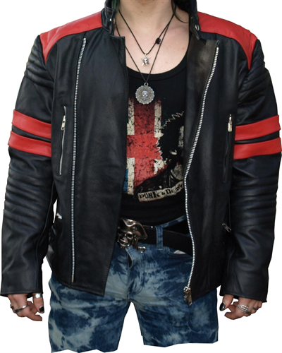 Oldschool - Retro Lederjacke Premium