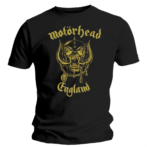 Motrhead - England Classic Gold, T-Shirt