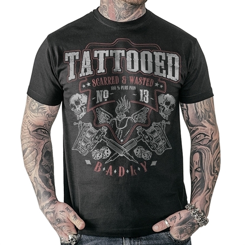 Badly - Tattooed Scarred, T-Shirt