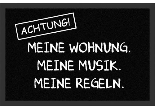 Meine Wohnung. Meine Musik. Meine Regeln, Fu�matte