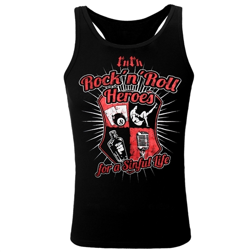 Rock n Roll Heroes - For A Sinful Life, Muskelshirt
