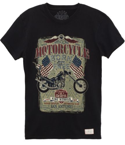 King Kerosin - Born To Be Free, T-Shirt schwarz