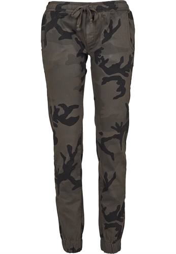 Urban Classics - Ladies Camo, Girl-Hose 