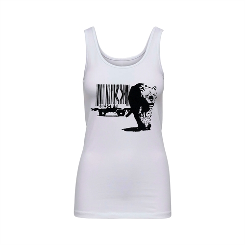 Banksy - Leopard Barcode, Girl Longtop