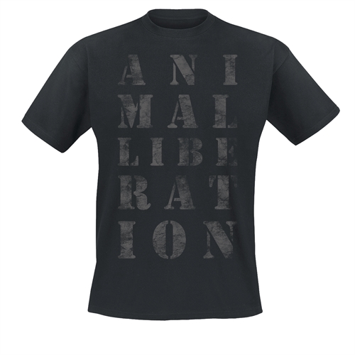 Animal Liberation Schriftzug - T-Shirt