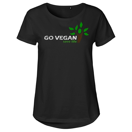 Go Vegan Baum - Girl-Shirt
