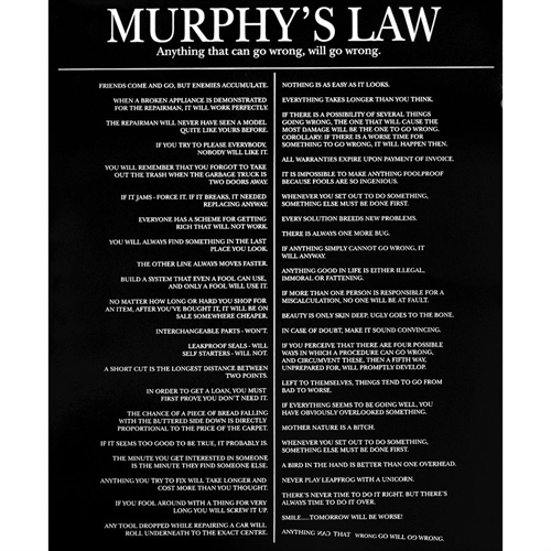 Murphys Law -  Poster