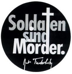 Soldaten sind Mrder - Aufkleber