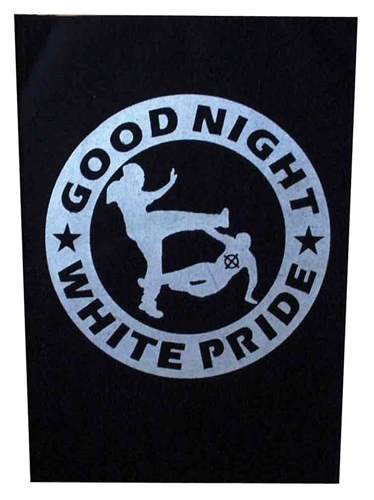 Good Night White Pride - Rückenaufnäher