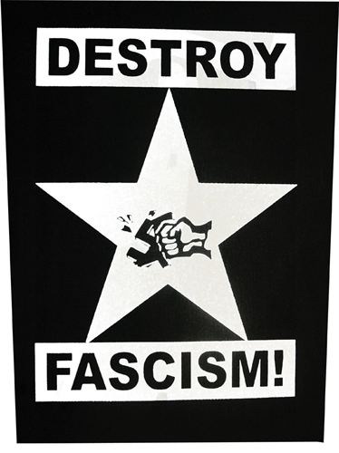 Destroy Fascism - Rückenaufnäher