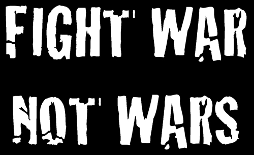 Fight war not wars - Aufnäher