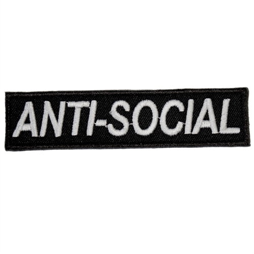 Anti-Social - Aufnäher