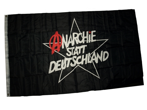 Anarchie statt Deutschland - Fahne