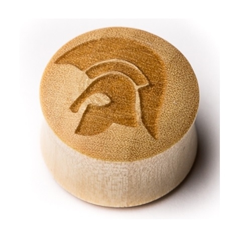Trojan, Ear-Plug / Tunnel aus Krokodilholz - , Tunnel