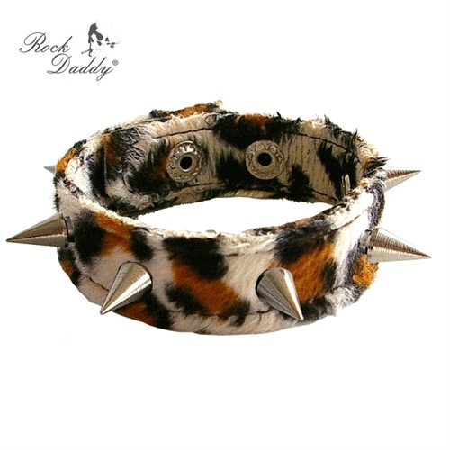 Spitznietenarmband - Leopard