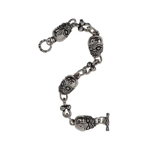 Metallarmband - Totenkopf