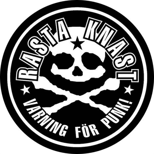 Rasta Knast - Skull/Varning, Button 