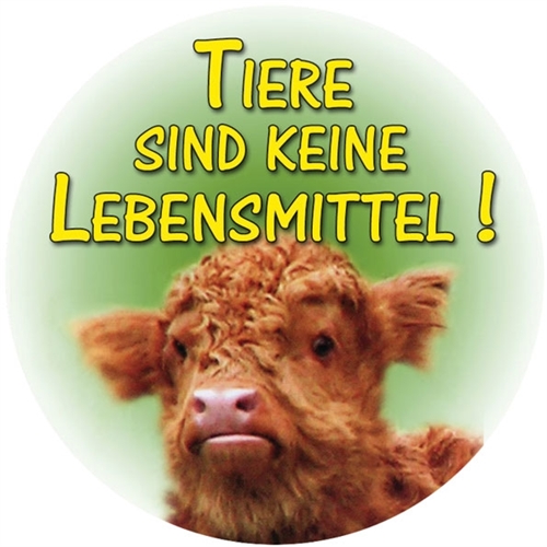 Tiere sind keine Lebensmittel - Button