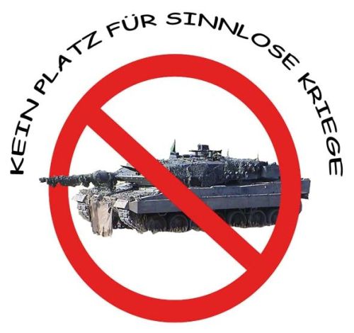 Kein Platz fr sinnlose Kriege - Button