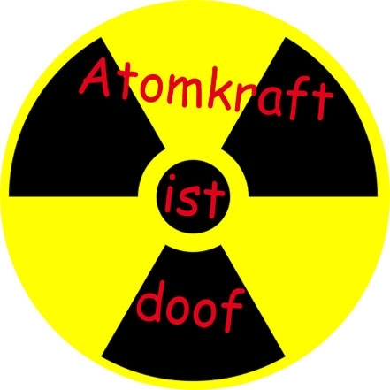 Atomkraft ist doof - Button