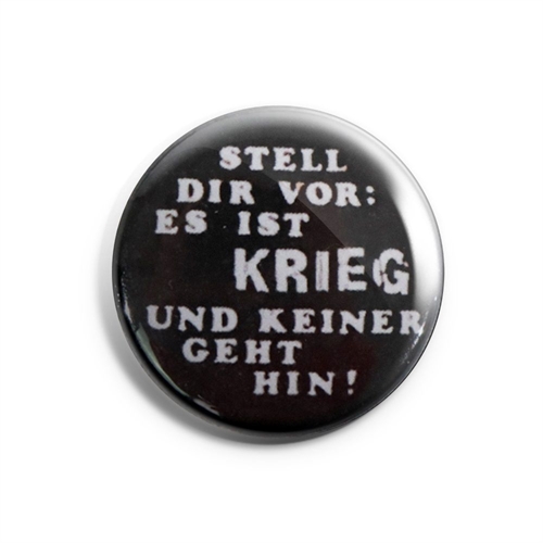 Stell dir vor: Es ist Krieg - Button