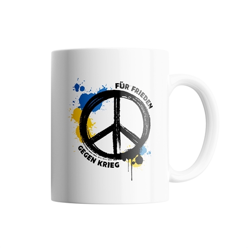 Ukraine - Fr Frieden gegen Krieg, Tasse