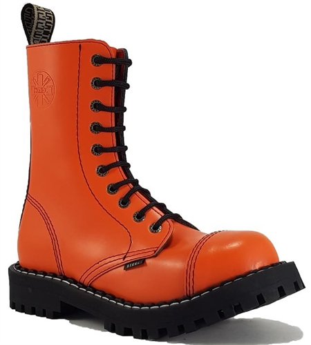 Steel - Full Orange, 10-Loch Boots