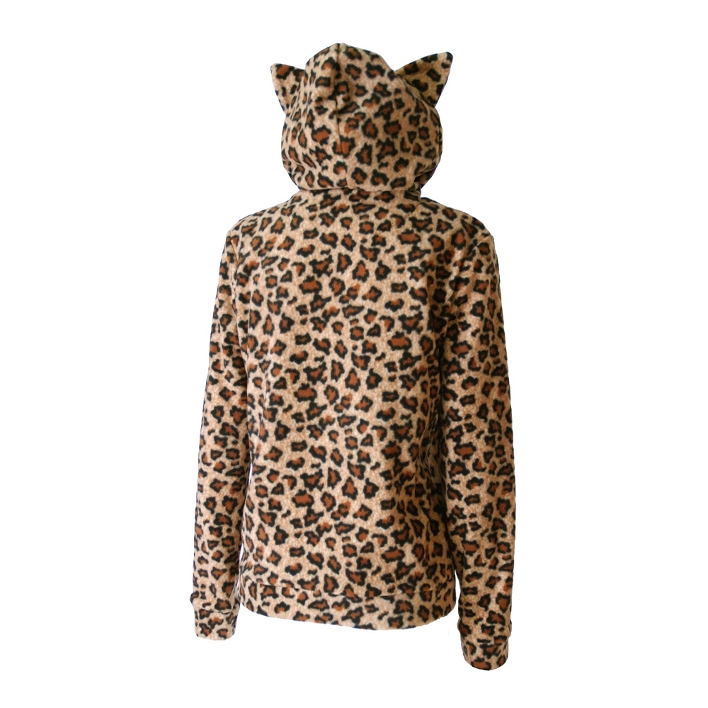 Darkside - Leopard Kitty Hood Fleece-Jacke