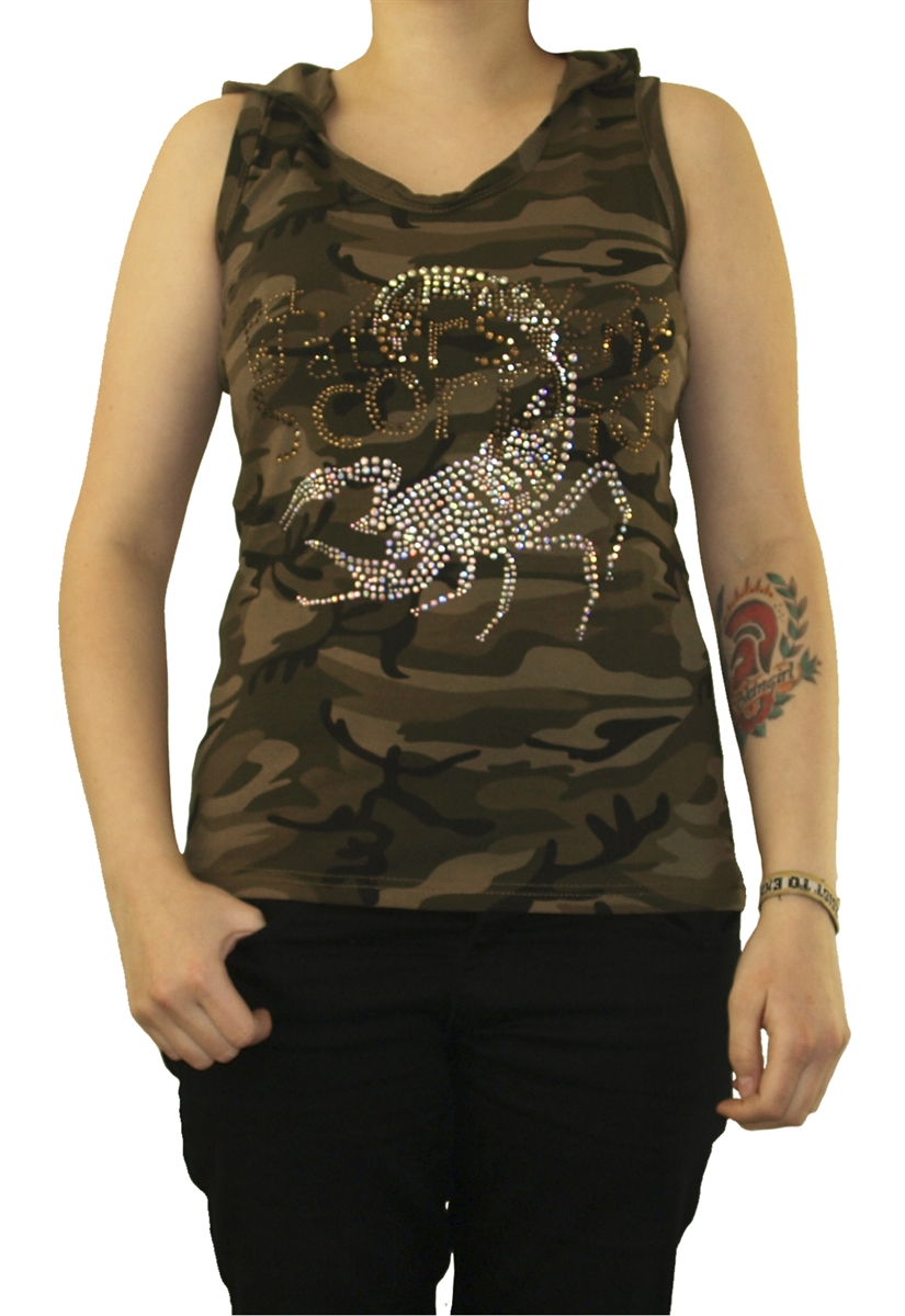 Good Luck - Camouflage Skorpion, Girl-Top