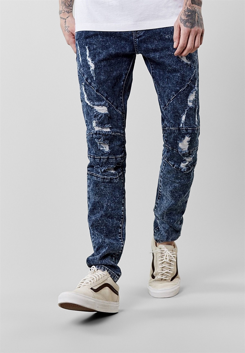 Cayler & Sons C&S Paneled Denim Pants – Jeans Uomo Alla Moda, Vestibilità Rilassata