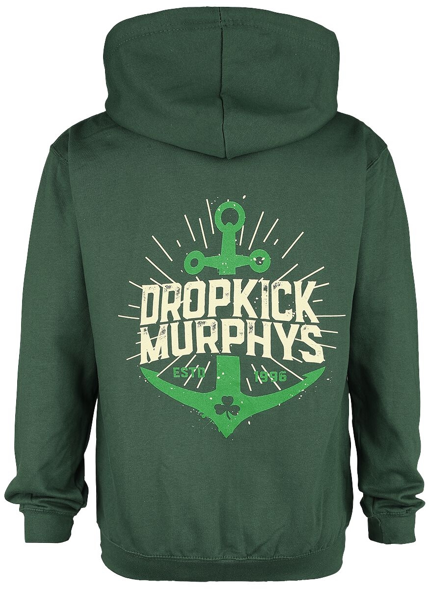 Dropkick Murphys - Anchor Admat Green, Kapuzenjacke