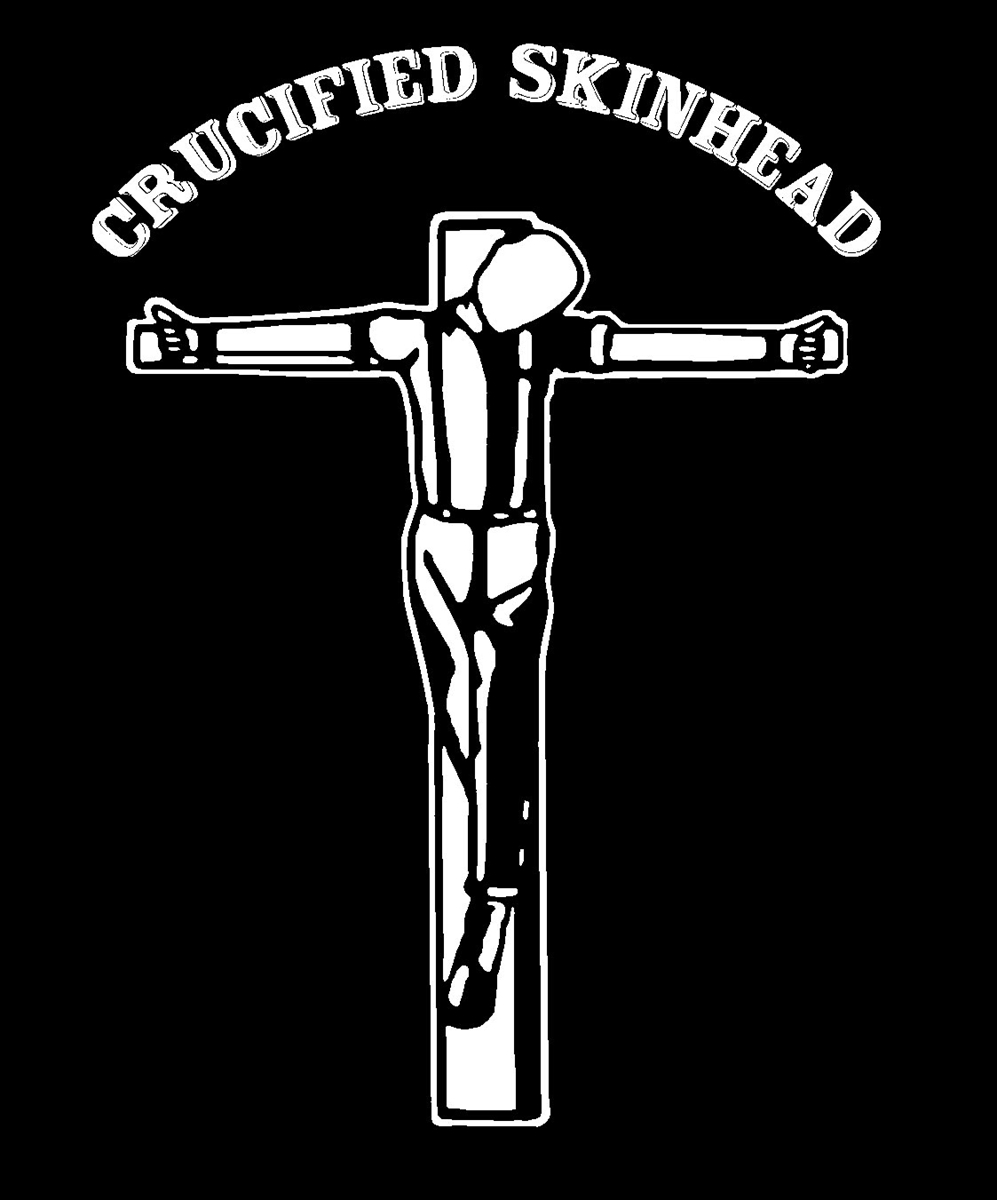 Crucified Skinhead - Aufnäher gedruckt.