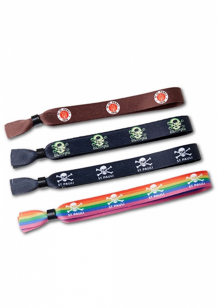 FC St. Pauli - Totenkopf, Armband 4er Set