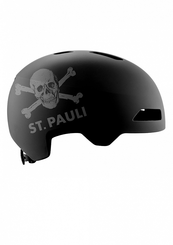 FC St. Pauli - Totenkopf Haarlem, Fahrradhelm