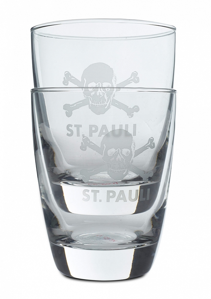 FC St. Pauli - Totenkopf, Glser 2er Set