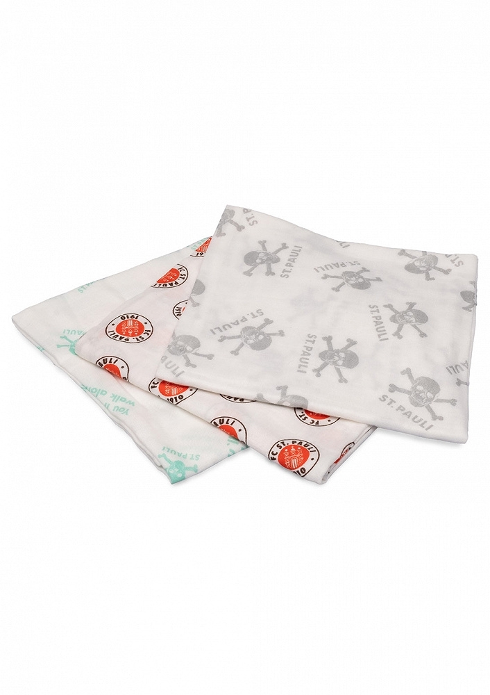 FC St. Pauli - Totenkopf, Baby-Spucktcher 3er Set