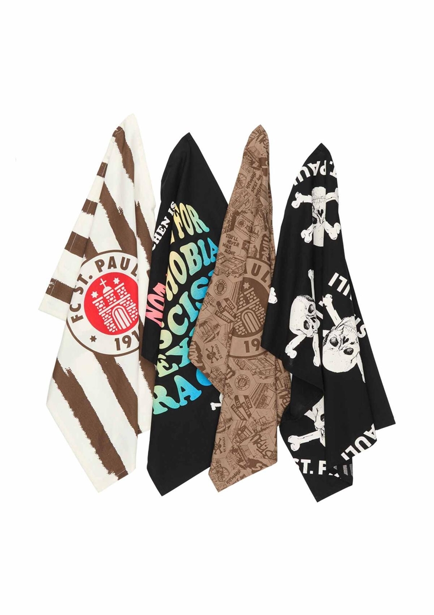 FC St. Pauli - Geschirrhandtcher 4er Set