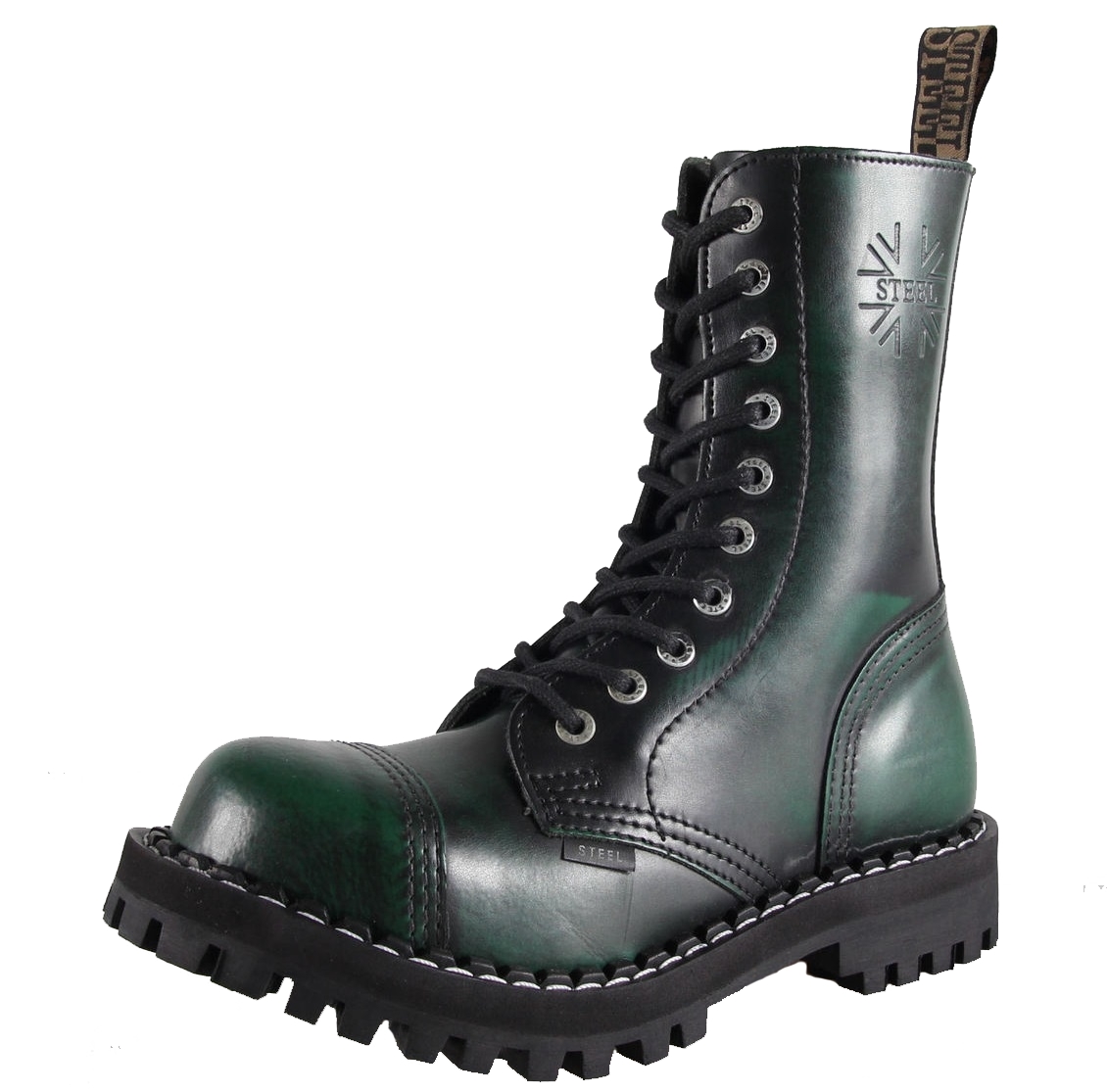 Steel Rub Off, 10Loch Boots