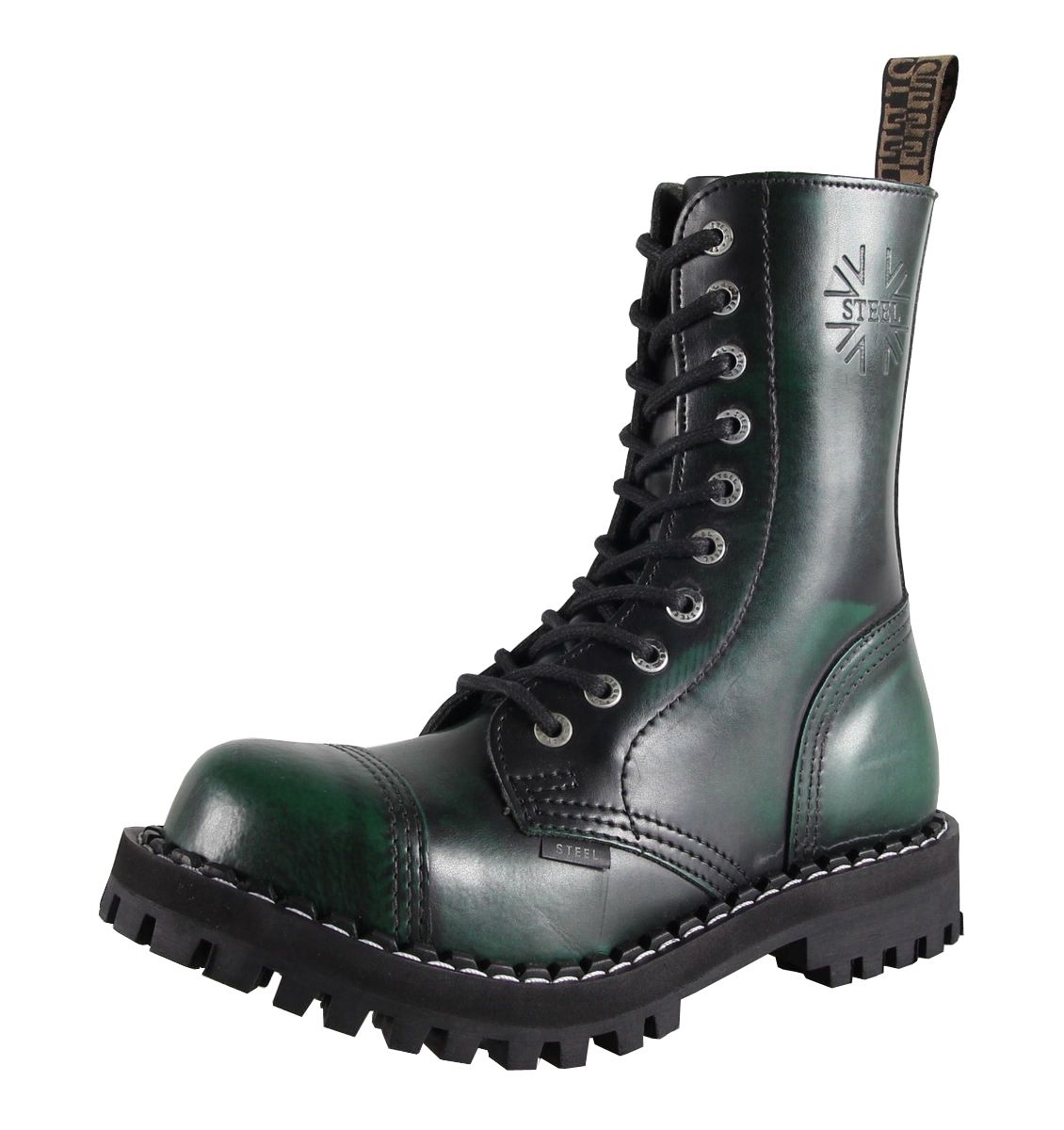 Steel - Rub Off, 15-Loch Boots