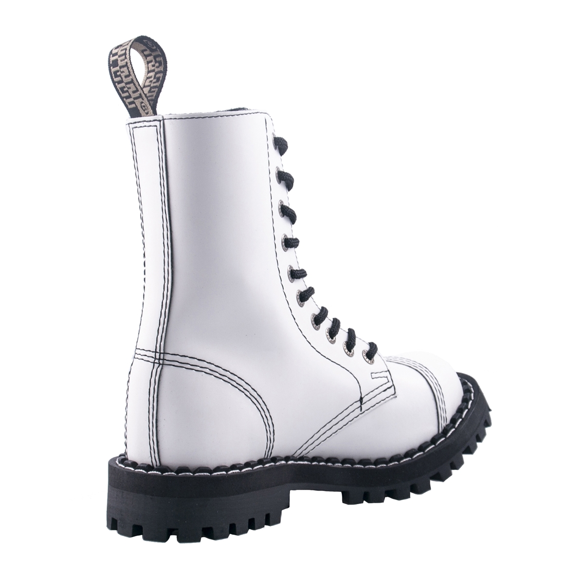 Steel Full White, 10Loch Boots