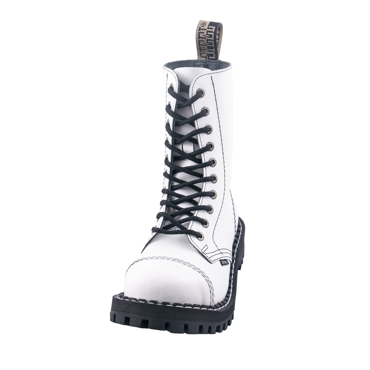 Steel Full White, 10Loch Boots