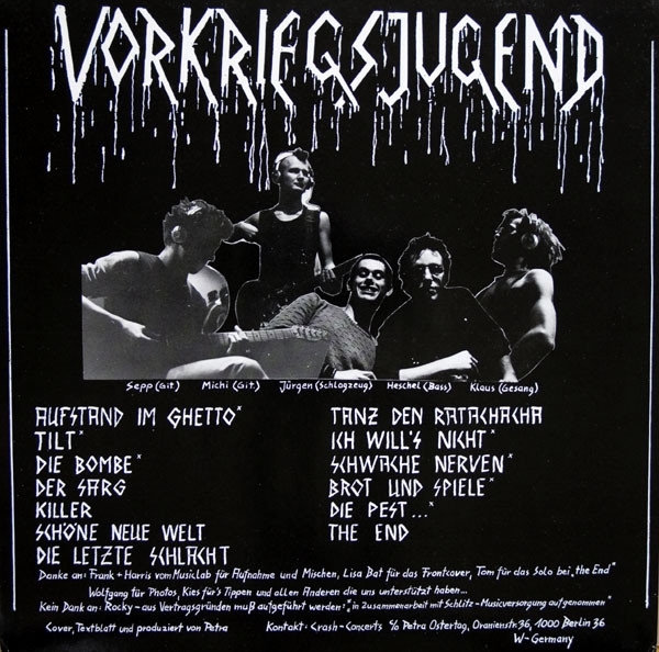 Vorkriegsjugend - Vorkriegsjugend, LP schwarz