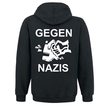 Gegen Nazis - Kapuzenjacke