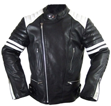 Oldschool - Retro Lederjacke Premium