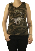 Good Luck - Camouflage Skorpion, Girl-Top