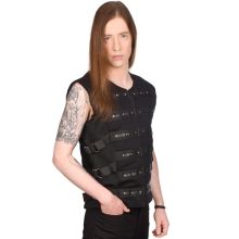 Black Pistol - Button Vest Denim, Weste