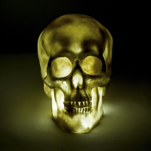 Deko Skull mit LED-Licht
