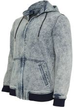 Urban Classics - Denim Zip Hoody, Kapuzenjacke