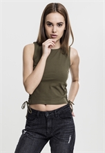 Urban Classics - Ladies Lace Up Cropped Top