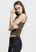 Urban Classics - Ladies Lace Up Cropped Top